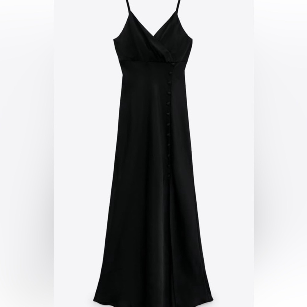 Zara Camisole Midi Dress with Buttons